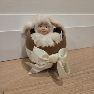 ANNE GEDDES | Vintage 1997 Baby Bunny In Easter Egg